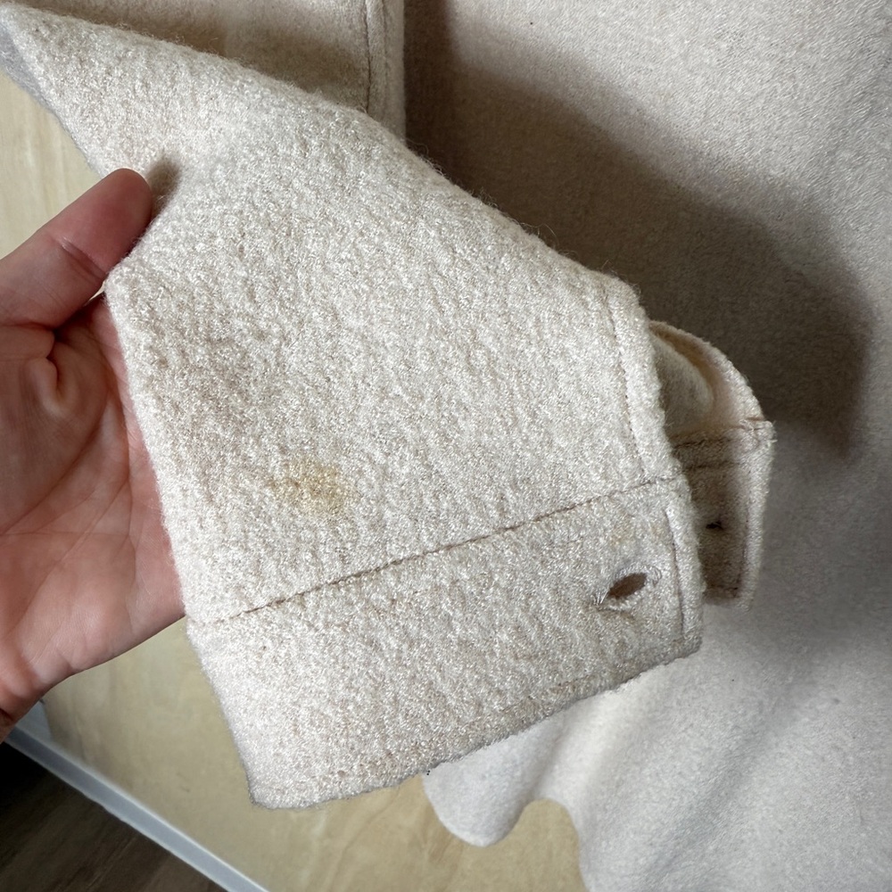 Nice Things Paloma S Wool Shacket Cream Size 38 (M) - Picture 7 of 7